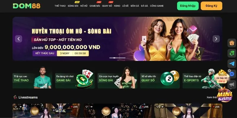 Trang chủ nhà cái Dom88
